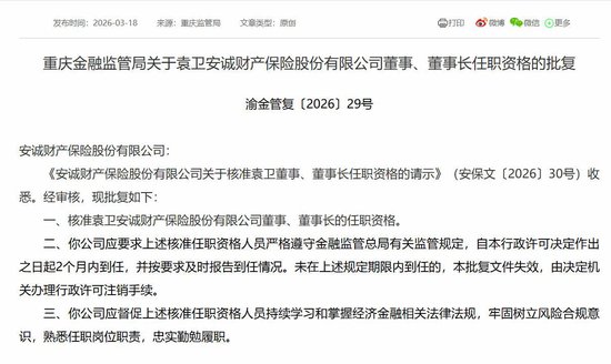 袁卫正式掌舵安诚财险；治理动荡渐趋平稳，股权挑战仍待化解。